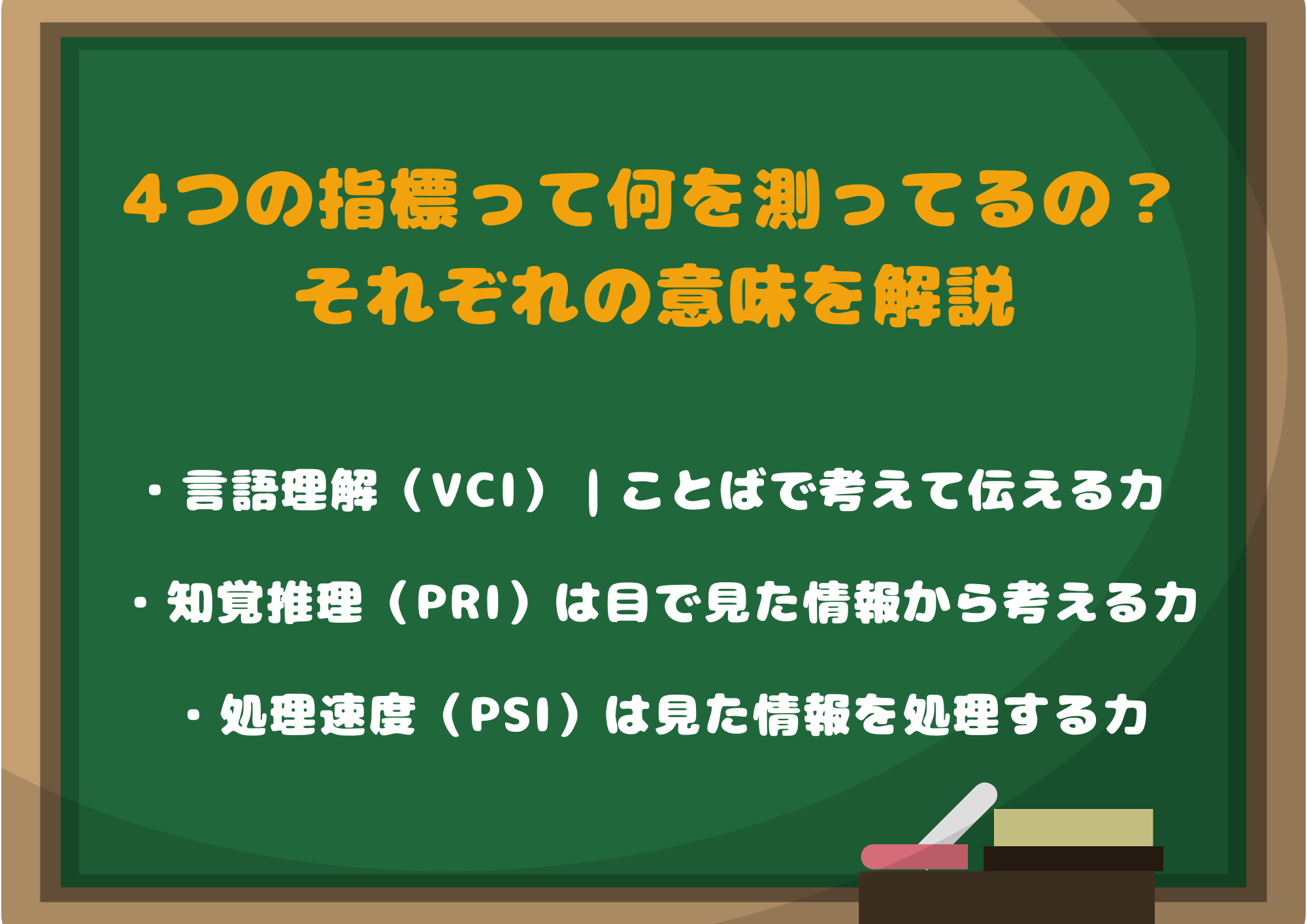 4つの指標って何を測ってるの？それぞれの意味を解説